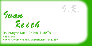 ivan reith business card